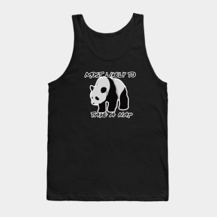 Panda most likely to take a nap Tank Top